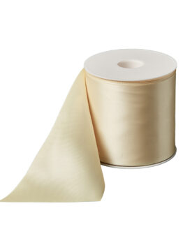 Premium-Satinband extra breit, sekt, 100 mm breit - dauersortiment, satinband, premium-qualitat