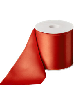 Premium-Satinband extra breit, rot, 100 mm breit - tischbaender, dauersortiment, satinband, premium-qualitat