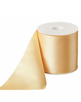 Premium-Satinband extra breit, pfirsich, 100 mm breit - tischbaender, dauersortiment, satinband, premium-qualitat