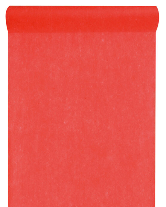 Vlies-Tischläufer BUDGET, rot, 60 cm breit, 10 m Rolle - vlies-tischlaeufer, dekovlies-budget