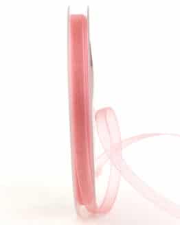 Organzaband BUDGET, rosa, 6 mm breit - organzaband-budget, organzabaender, hochzeitsbaender