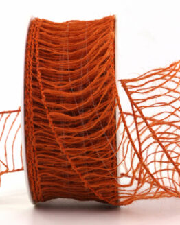 Grobes Gitterband, outdoor, orange, 50 mm breit, 10 m Rolle