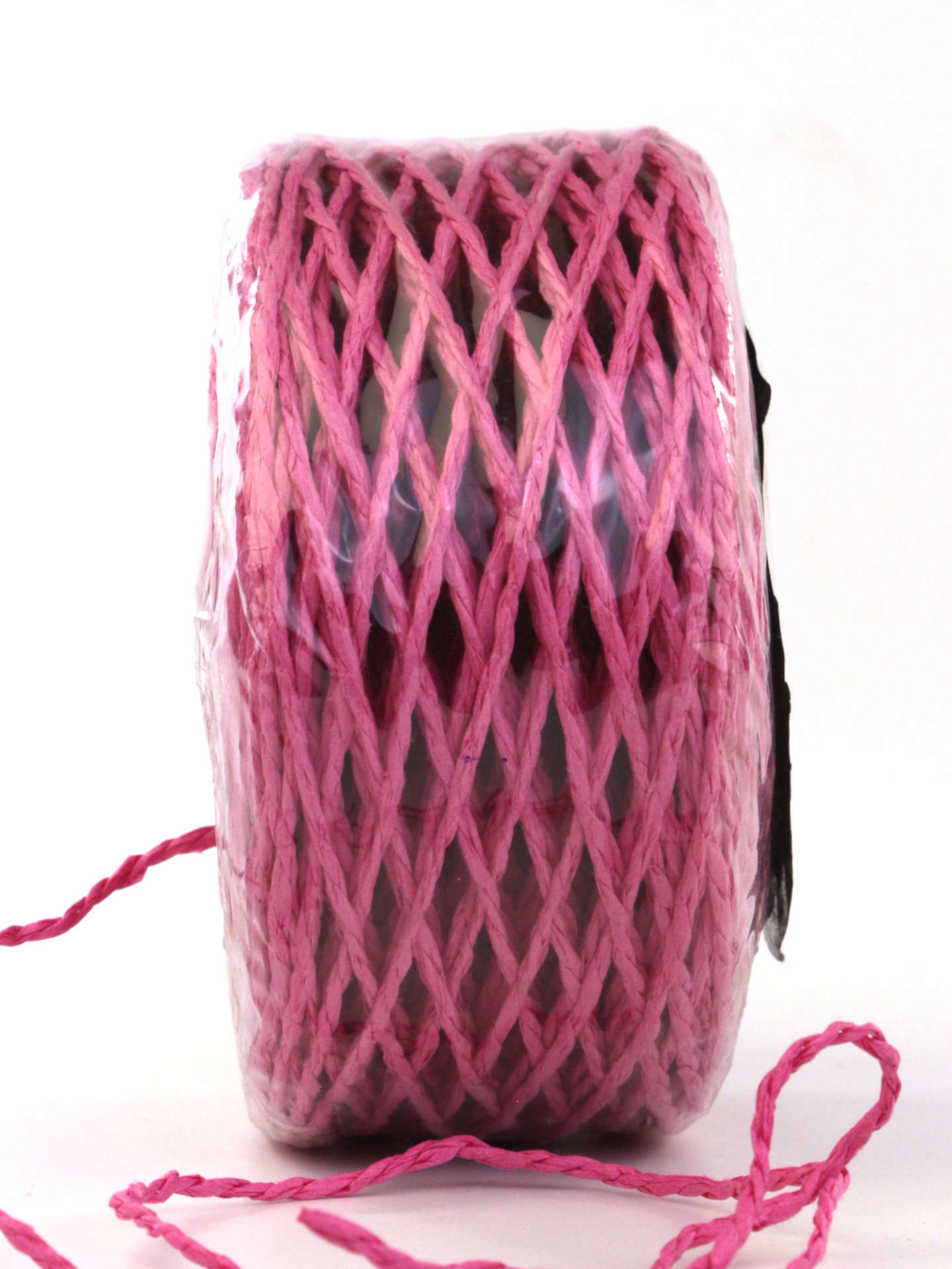 Papierschnur, pink, 2 mm breit, 100 m Rolle - andere-baender, kordeln-andere-baender
