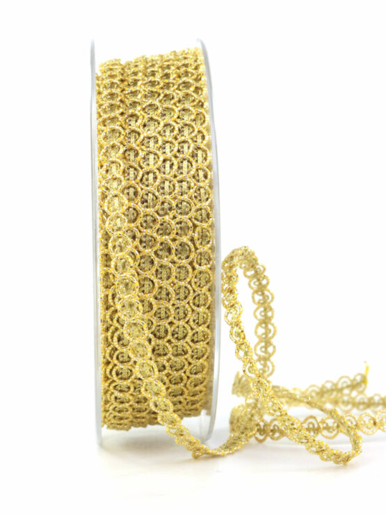 Zierlitze, gold, 6 mm breit - geschenkband-weihnachten, weihnachtsband