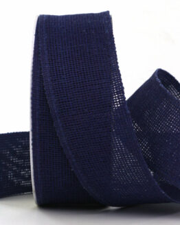 Feines Gitterband, outdoor, dunkelblau, 40 mm breit, 10 m Rolle - andere-baender, geschenkbaender, outdoor-baender, netzbaender, dekobaender