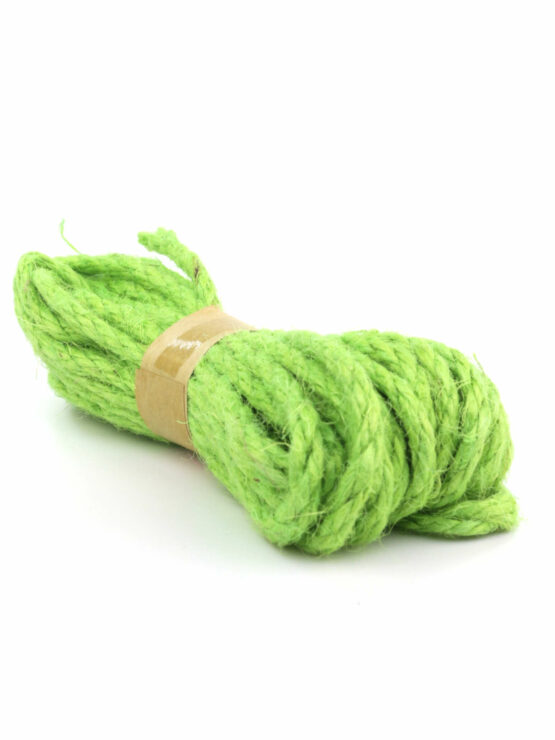 Jute-Seil, lindgrün, 5 mm breit - jutebaender-und-jute-tischlaeufer, kordeln-andere-baender, dekobaender, andere-baender