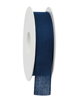 Taftband aus Baumwolle, marineblau, 25 mm breit