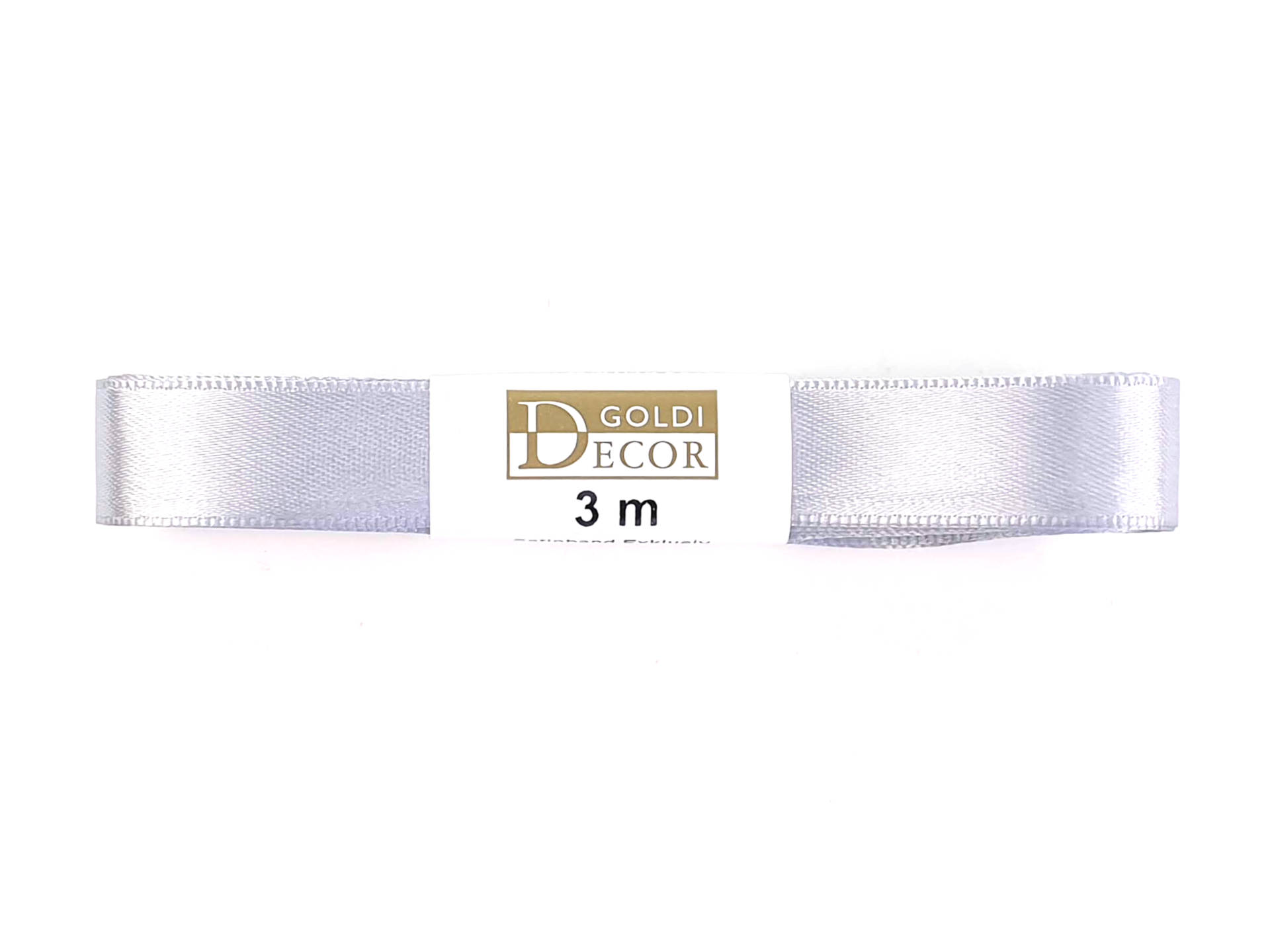 Premium-Satinband, silbergrau, 15 mm breit, 3 m Strängchen - dauersortiment, satinband, premium-qualitat