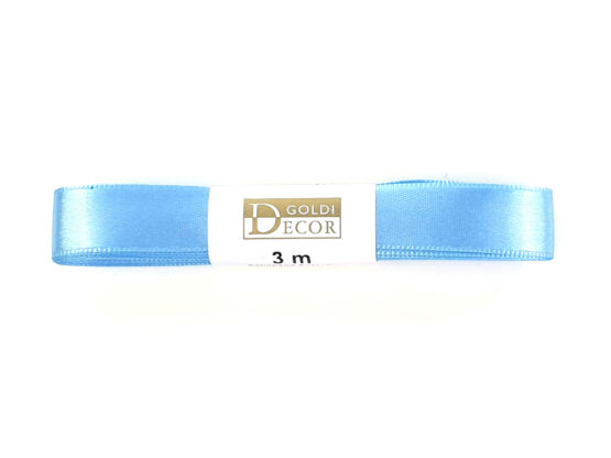 Premium-Satinband, hellblau, 15 mm breit, 3 m Strängchen - dauersortiment, satinband, premium-qualitat, satinbaender