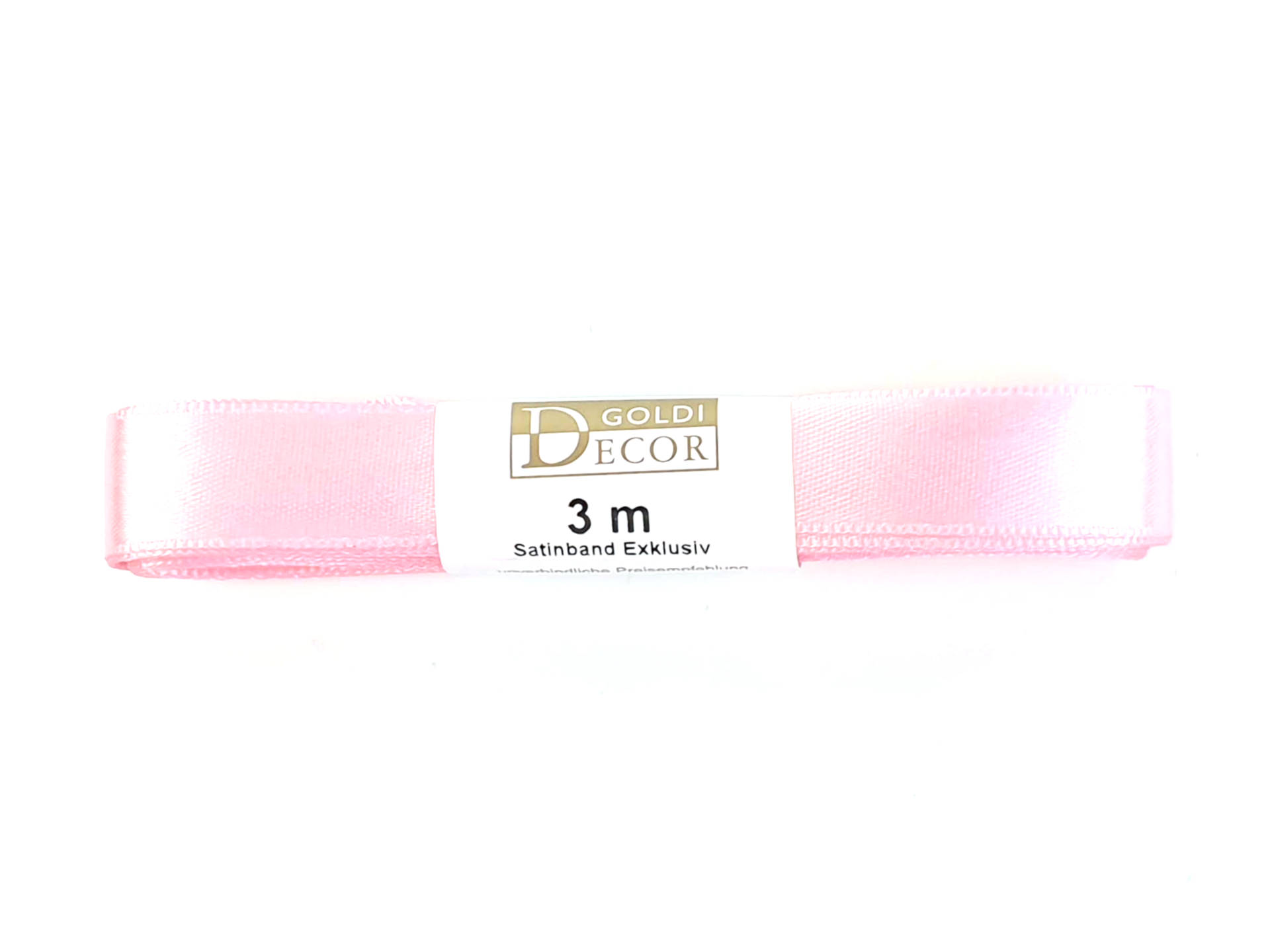 Premium-Satinband, rosa, 15 mm breit, 3 m Strängchen - satinband, premium-qualitat, dauersortiment