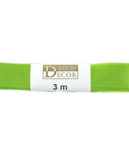 Premium-Satinband, apfelgrün, 15 mm breit, 3 m Strängchen - premium-qualitat, satinbaender, dauersortiment, satinband