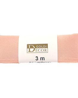 Premium-Satinband, apricot, 25 mm breit, 3 m Strängchen - satinband, premium-qualitat, satinbaender, dauersortiment