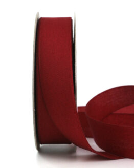 Ecocell Geschenkband (biologisch abbaubar), bordeaux, 25 mm breit, 25 m Rolle