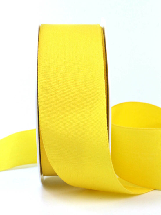 Ecocell Geschenkband (biologisch abbaubar), gelb, 40 mm breit, 25 m Rolle - kompostierbare-baender