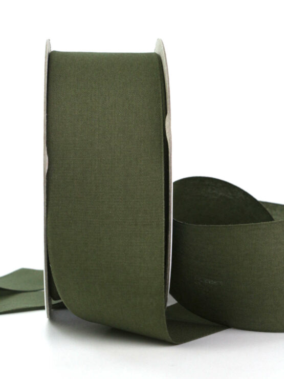Ecocell Geschenkband (biologisch abbaubar), moosgrün, 40 mm breit, 25 m Rolle - kompostierbare-baender