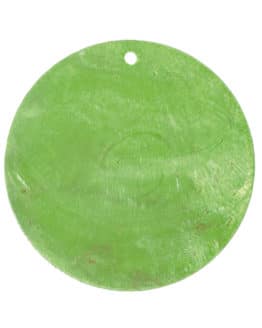 Runde Namenskarten/Dekoanhänger Perlmutt, grün, 4 cm, 6 St. - hochzeitsaccessoires