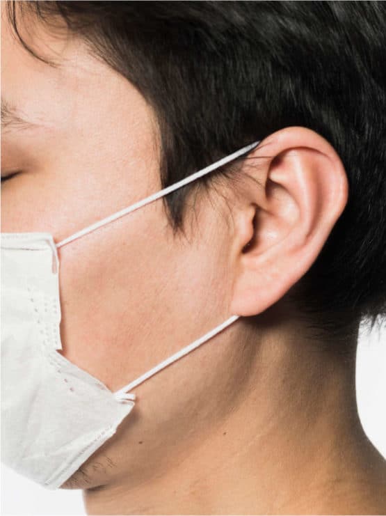 Gummiband/Elastikband für Mund-Nasen-Masken - rot - elastikband, corona-pandemiebedarf
