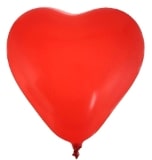 Luftballons in Herzform rot, 8 Stück - hochzeitsaccessoires