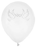 Luftballons m. Hochzeitstauben, 8 Stück - hochzeitsaccessoires
