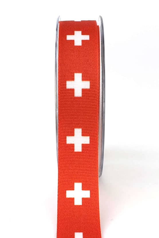 Dekoband Schweiz, 25 mm - nationalbander