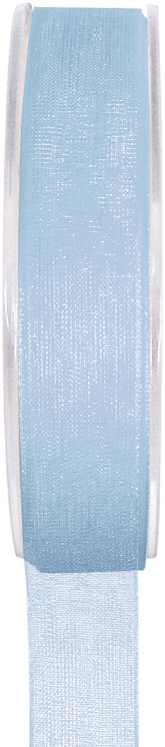 Organzaband himmelblau, 7  mm breit, BUDGET - organzaband-budget, organzabaender