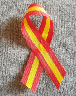 Reversschleife Spanien (rot-gelb-rot), 10 Stück - reversschleifen, nationalbander