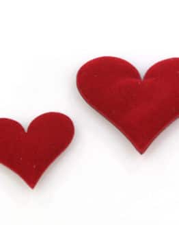 Streuherzen rot, samtig, 45 mm, 20 St. Beutel - valentinstag, streuartikel, hochzeitsaccessoires, muttertag