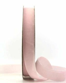 Samtband rosa, 15 mm - samtbaender, hochzeitsbaender