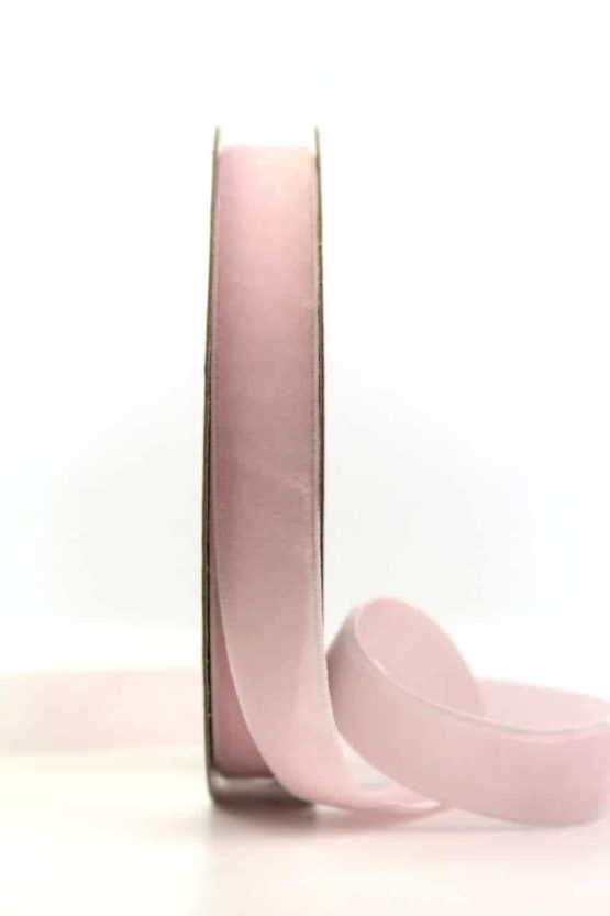 Samtband rosa, 15 mm - hochzeitsbaender, samtbaender