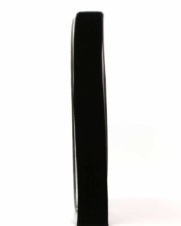 Samtband schwarz, 15 mm - samtbaender, hochzeitsbaender