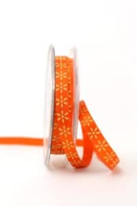 Satinband Bluemchen orange 10mm (3050482-10-108) -