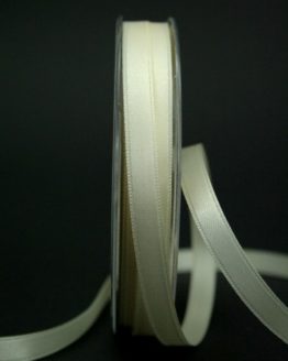 Doppelsatinband creme, 10 mm breit - hochzeitsbaender