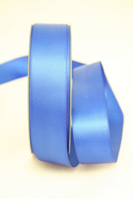 Doppelsatinband, königsblau, 25 mm