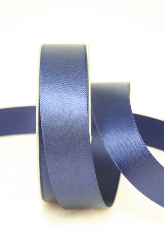 Satinband 25 mm breit in dunkelblau