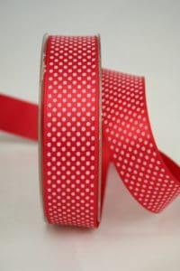 Satinband P&uuml;nktchen 70134 25mm rot_300 -