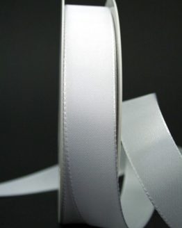 Taftband weiß, 25 mm breit - hochzeitsbaender