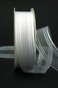 Schleifenband Hochzeitsfloristik weiss 25mm (70111-25-700) -
