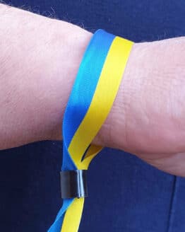 Solidaritätsarmband Ukraine, 10 Stück - nationalbander, armbaender