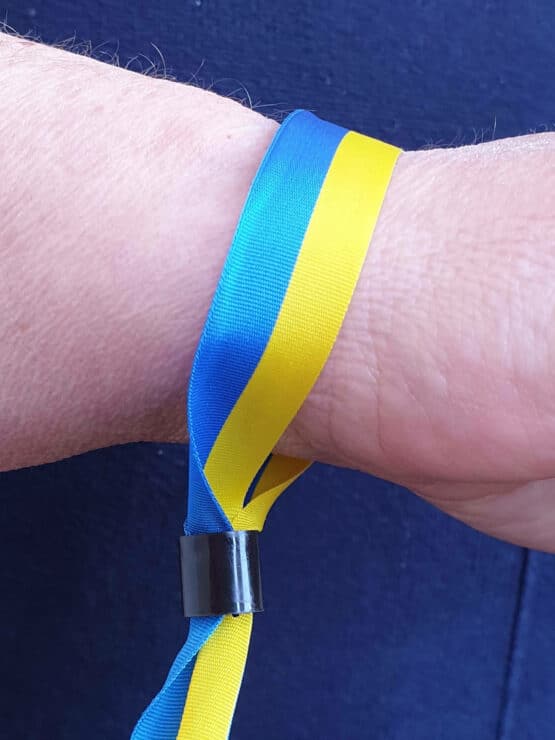 Solidaritätsarmband Ukraine, 10 Stück - nationalbander, armbaender