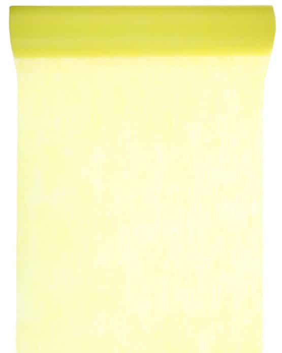Vlies-Tischläufer BUDGET gelb, 30 cm - dekovlies-budget, vlies-tischlaeufer