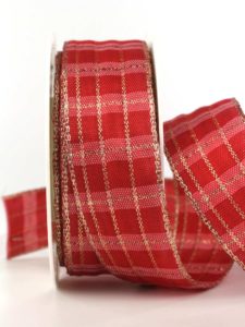 Weihnachtsband_Karoband_rot-gold_40mm_701814030020 -