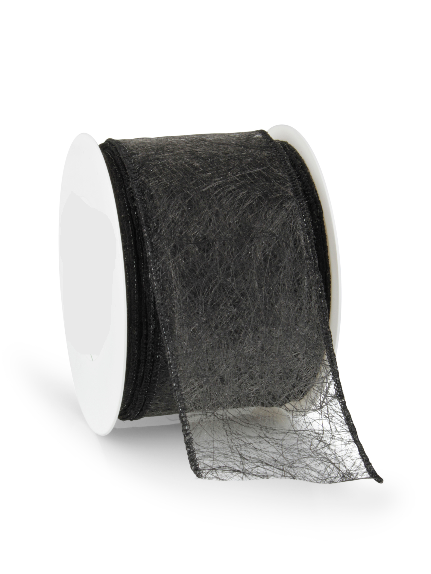 Wetterfestes Vliesband mit Drahtkante, schwarz, 60 mm breit - wetterfeste-baender