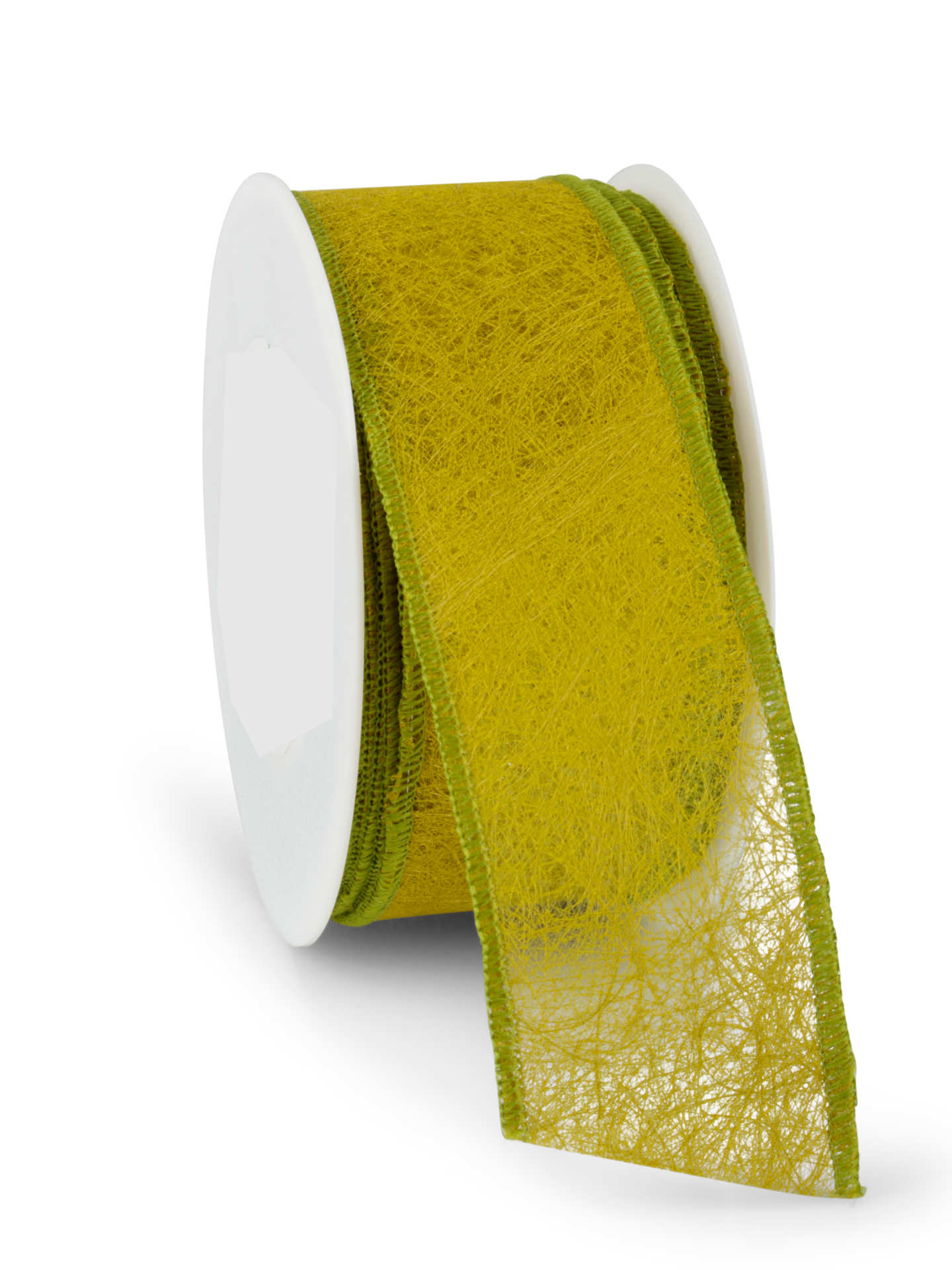 Wetterfestes Vliesband mit Drahtkante, hellgrün, 60 mm breit - wetterfeste-baender
